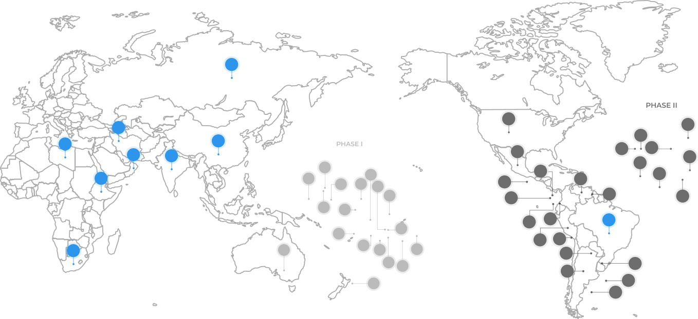 Digital Nations World Map
